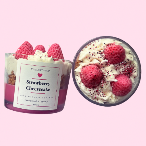 Strawberry Cheesecake Dessert Candle 150gr