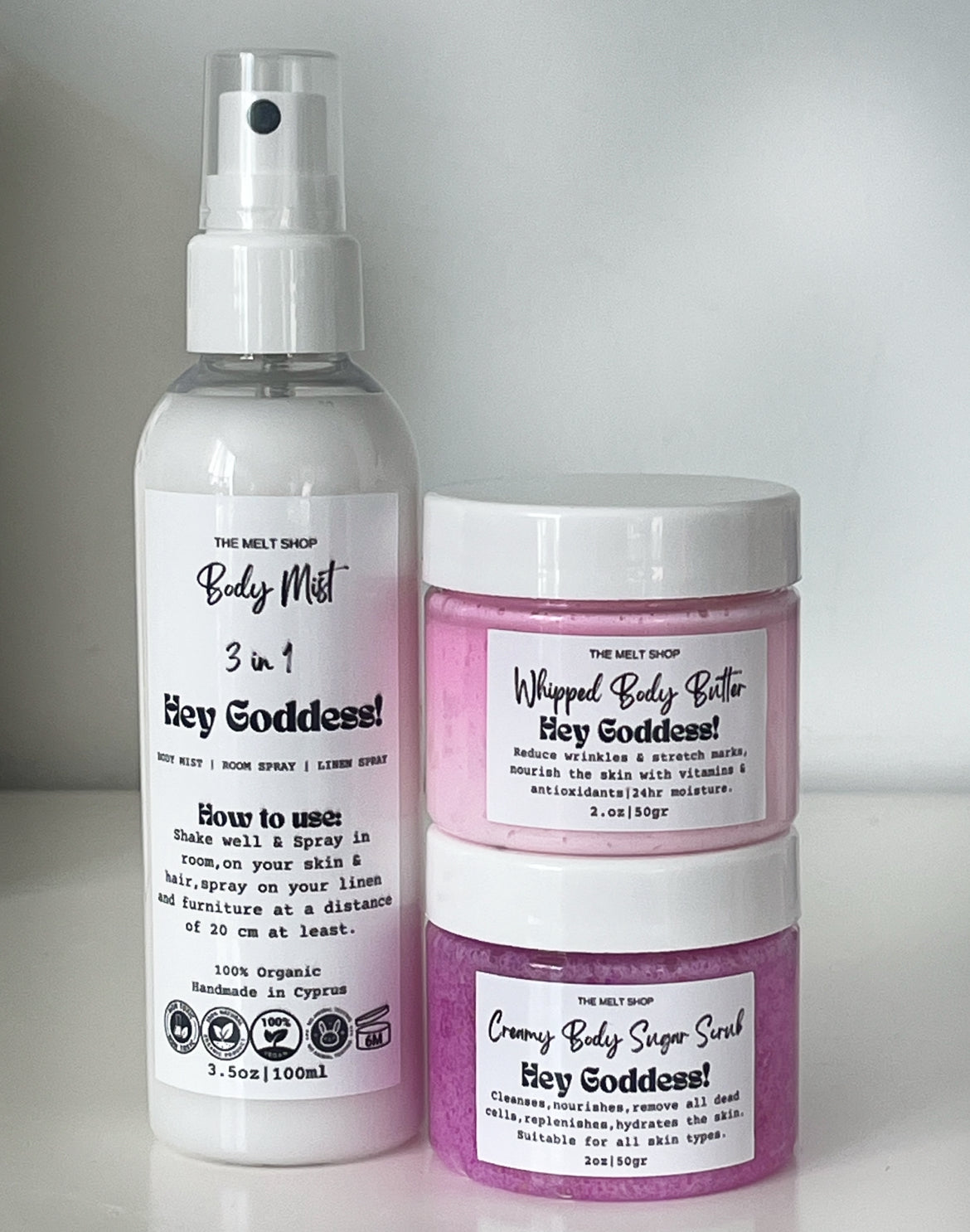 Hey Goddess Gift Set | Mist |Butter | Scrub