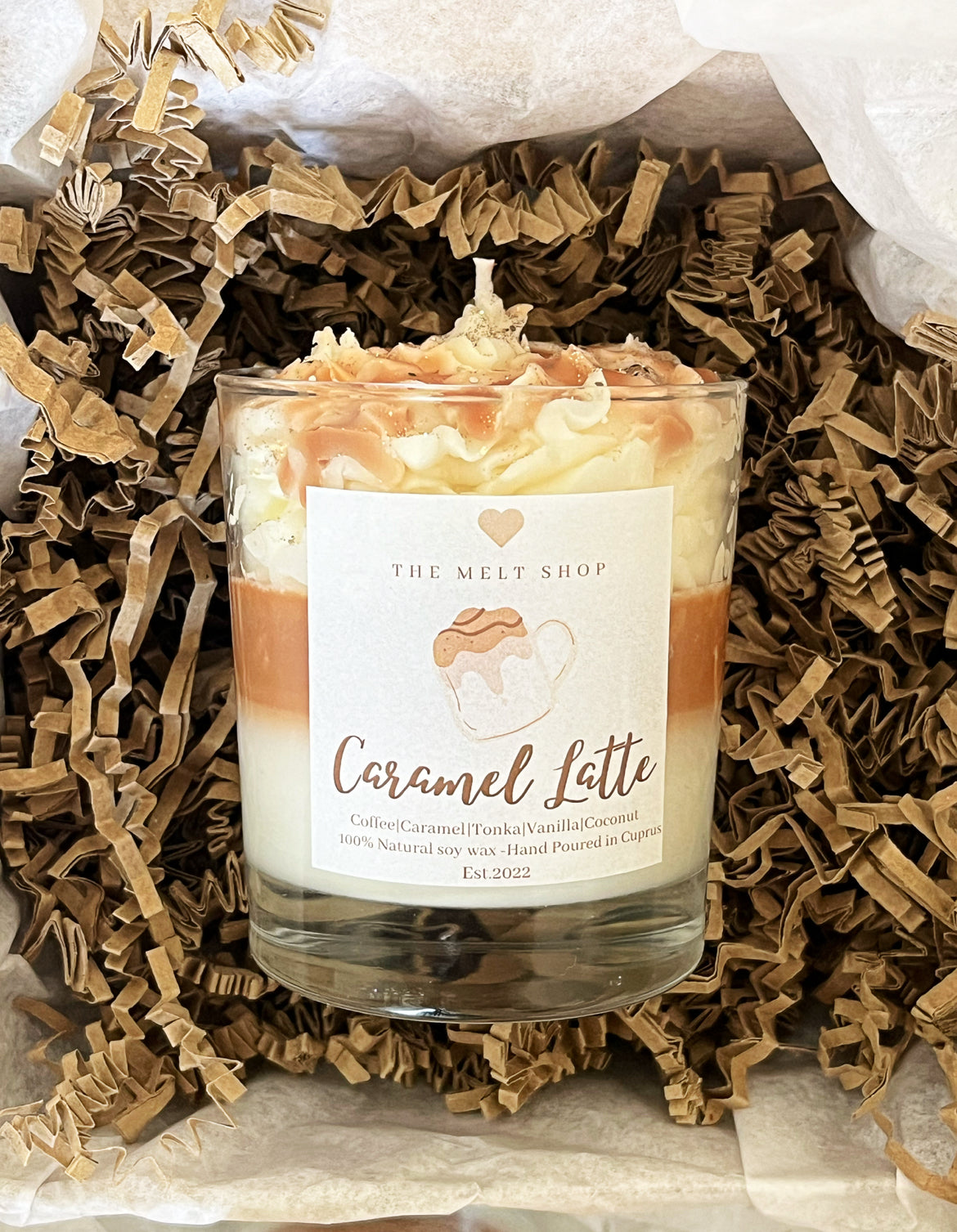 Caramel Latte Autumn Dessert Candle