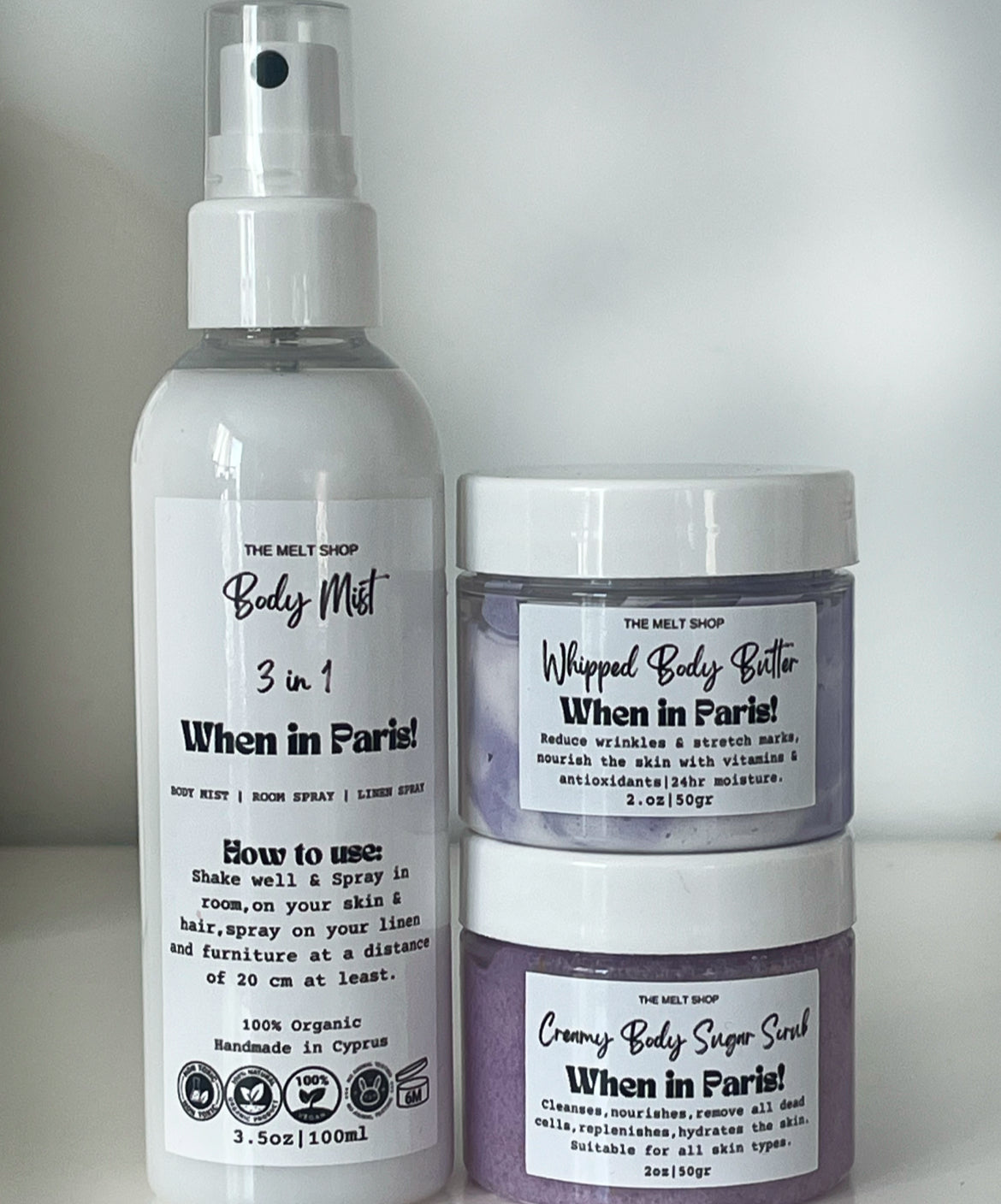 When in Paris Gift Set | Mist | Scrub | Butter