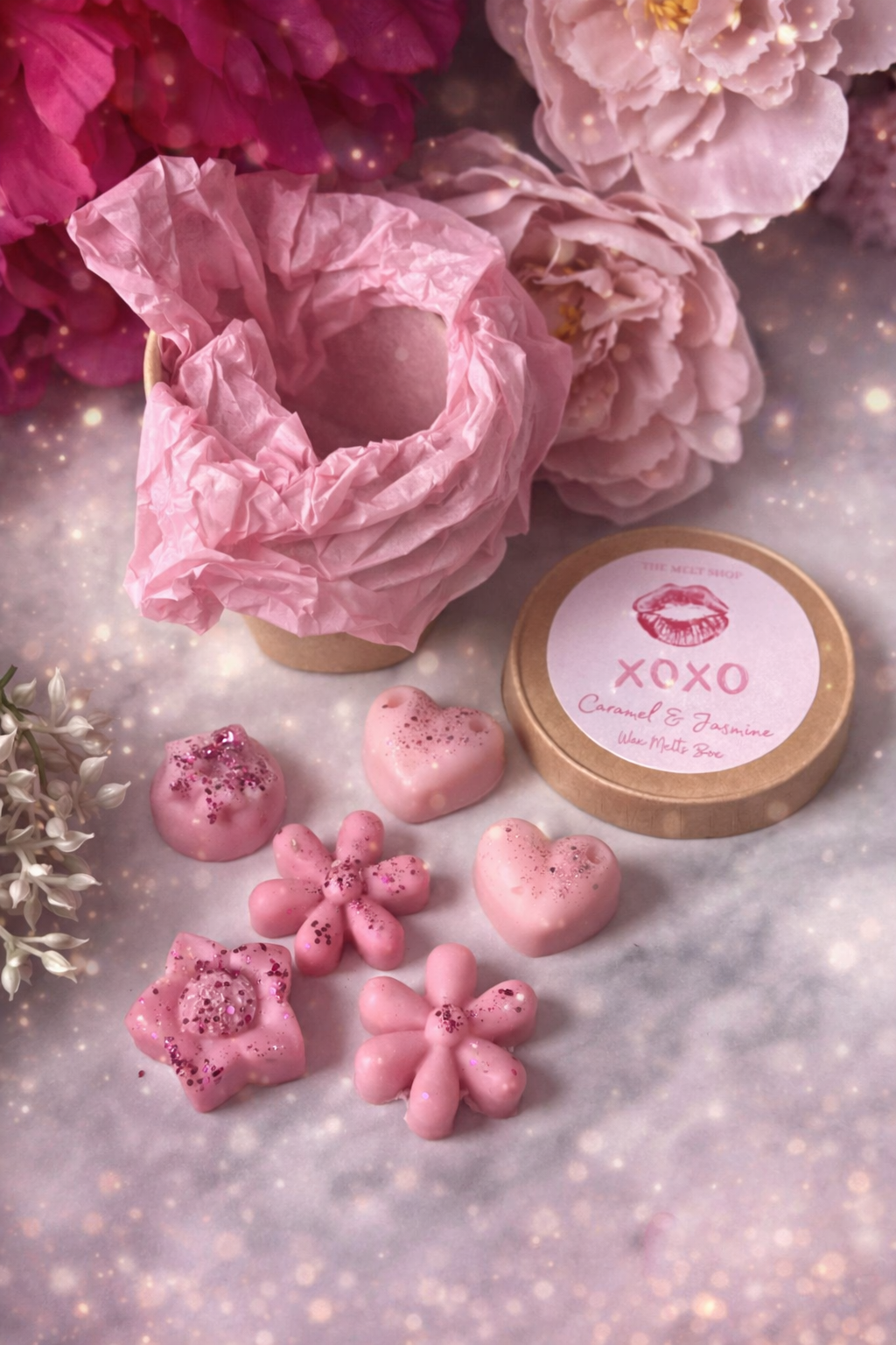 Xo Xo 💋 Caramel & Jasmine Wax Melts Box