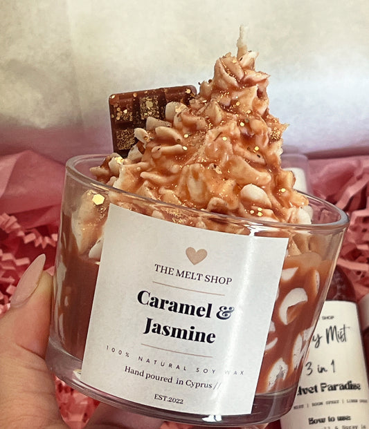 Caramel & Jasmine | Dessert Autumn Candle