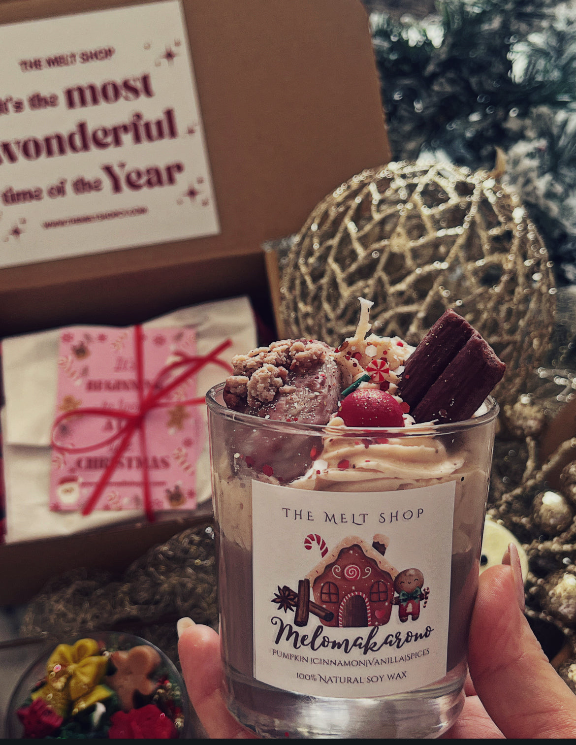 Melomakarono Dessert Candle