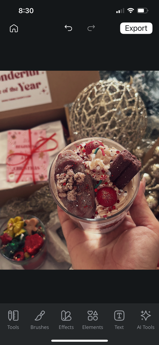 Melomakarono Dessert Candle