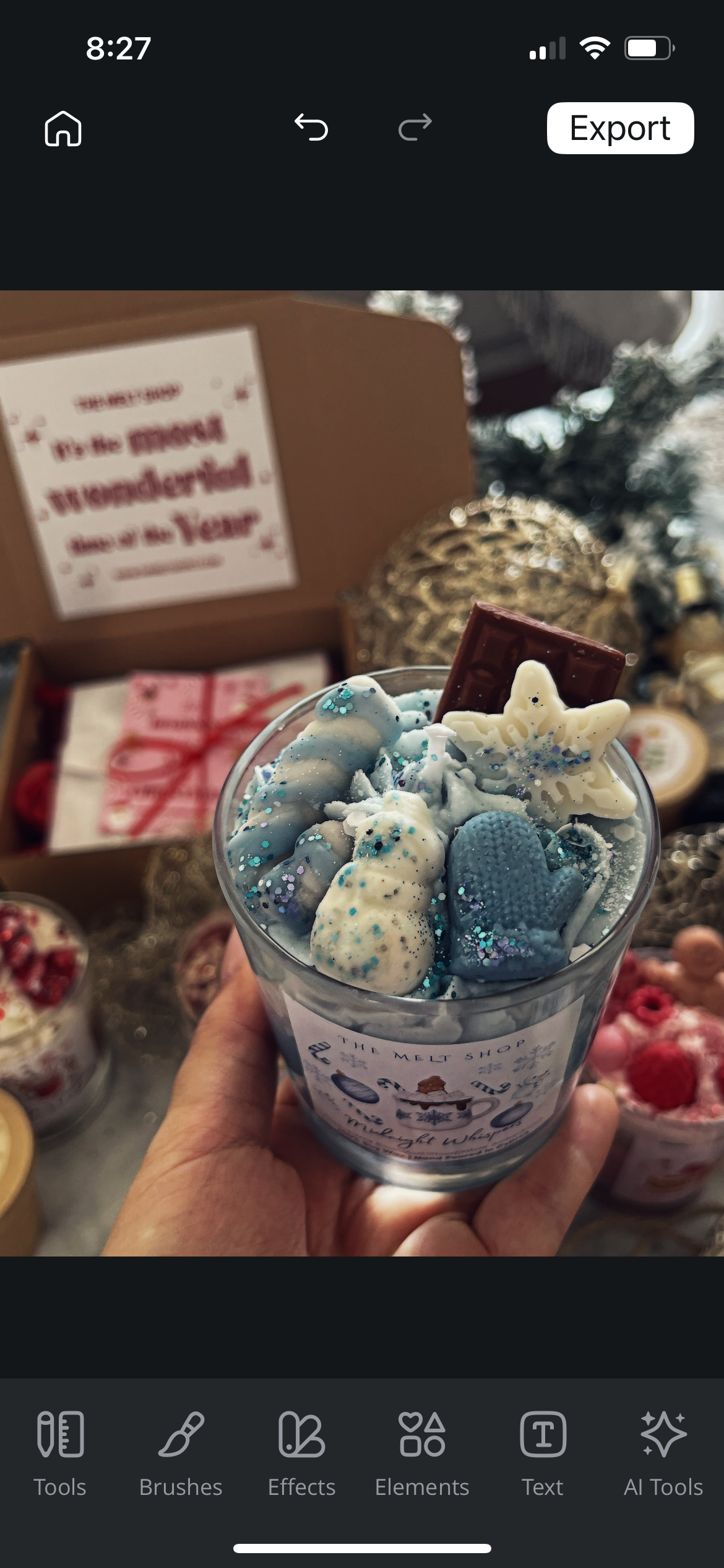 Midnight Whispers Dessert Candle💫