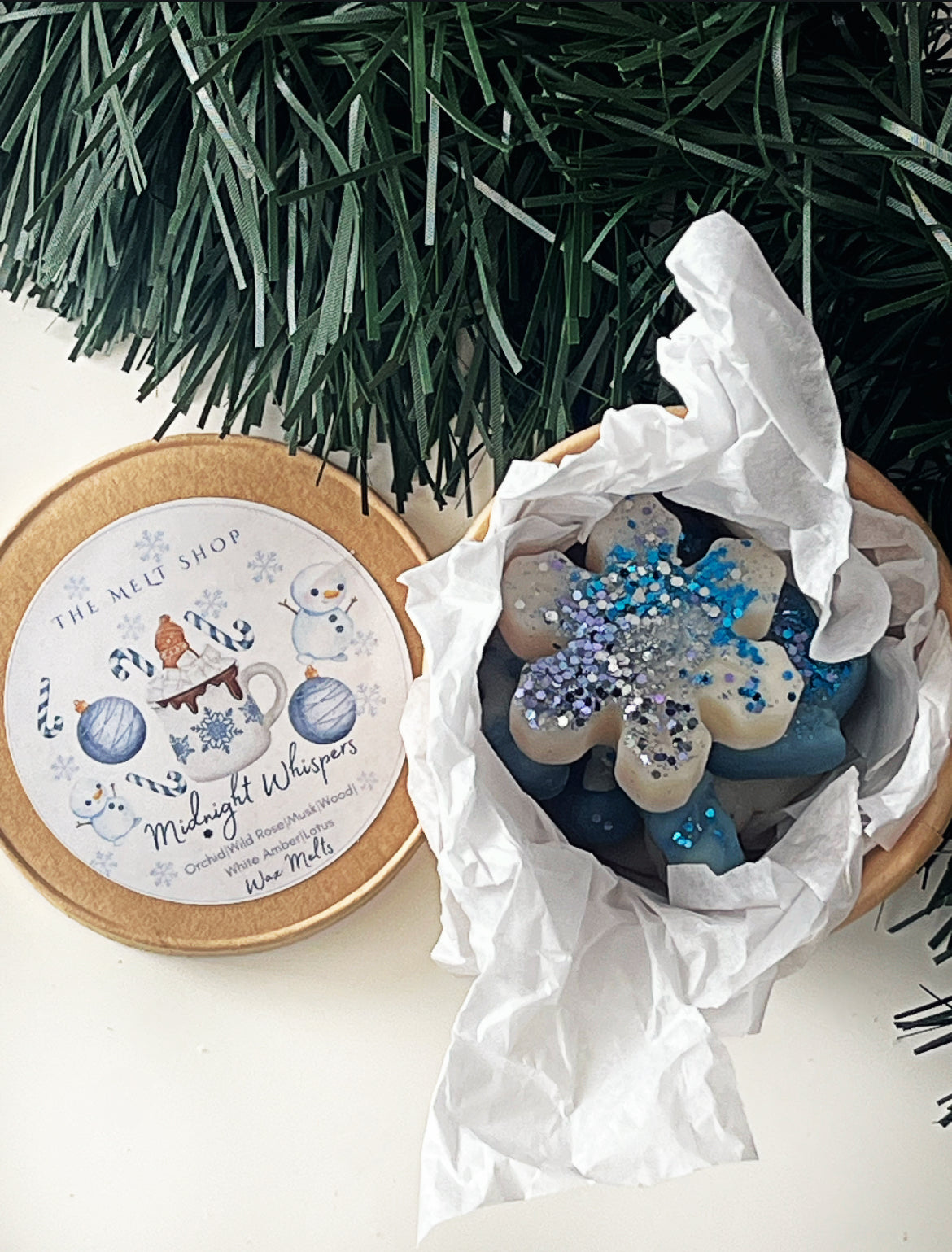 Midnight Whispers Wax Melts Box 🩵❄️☃️🌟