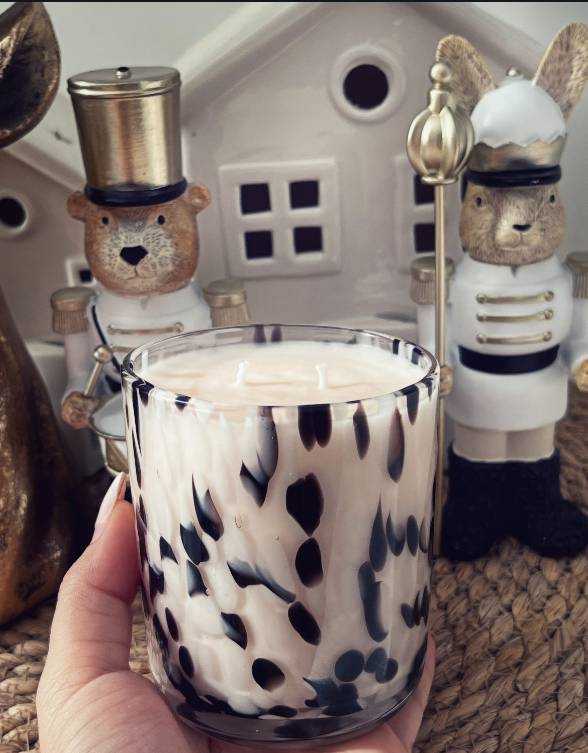 Black & White Leopard Luxury Candle | 250gr