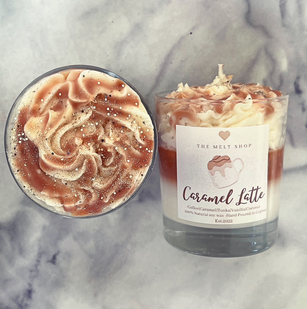 Caramel Latte Autumn Dessert Candle