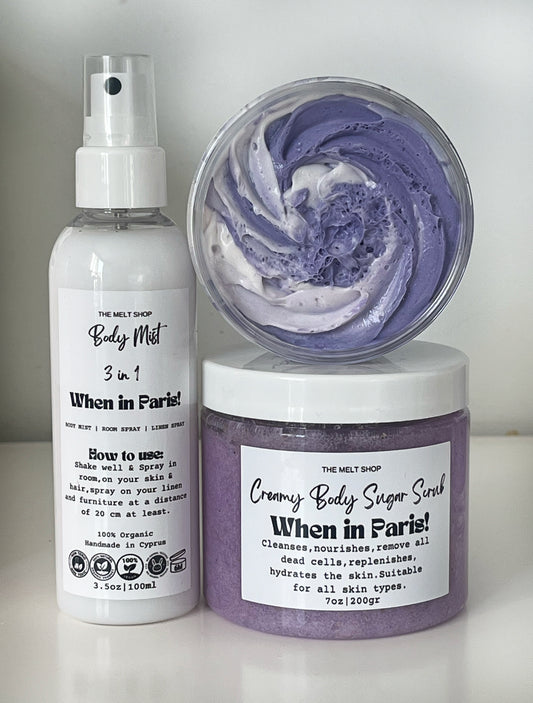 When in Paris Gift Set | Mist | Scrub | Butter