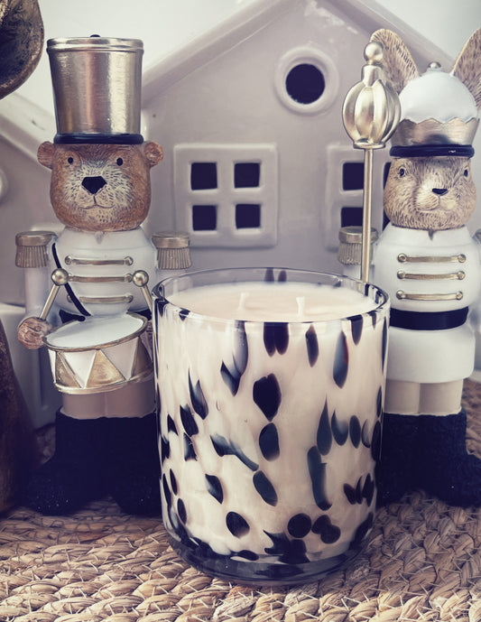 Black & White Leopard Luxury Candle | 250gr