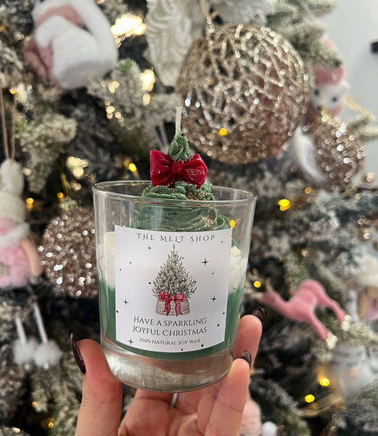 Have A Sparkling Happy Christmas | Dessert Candle