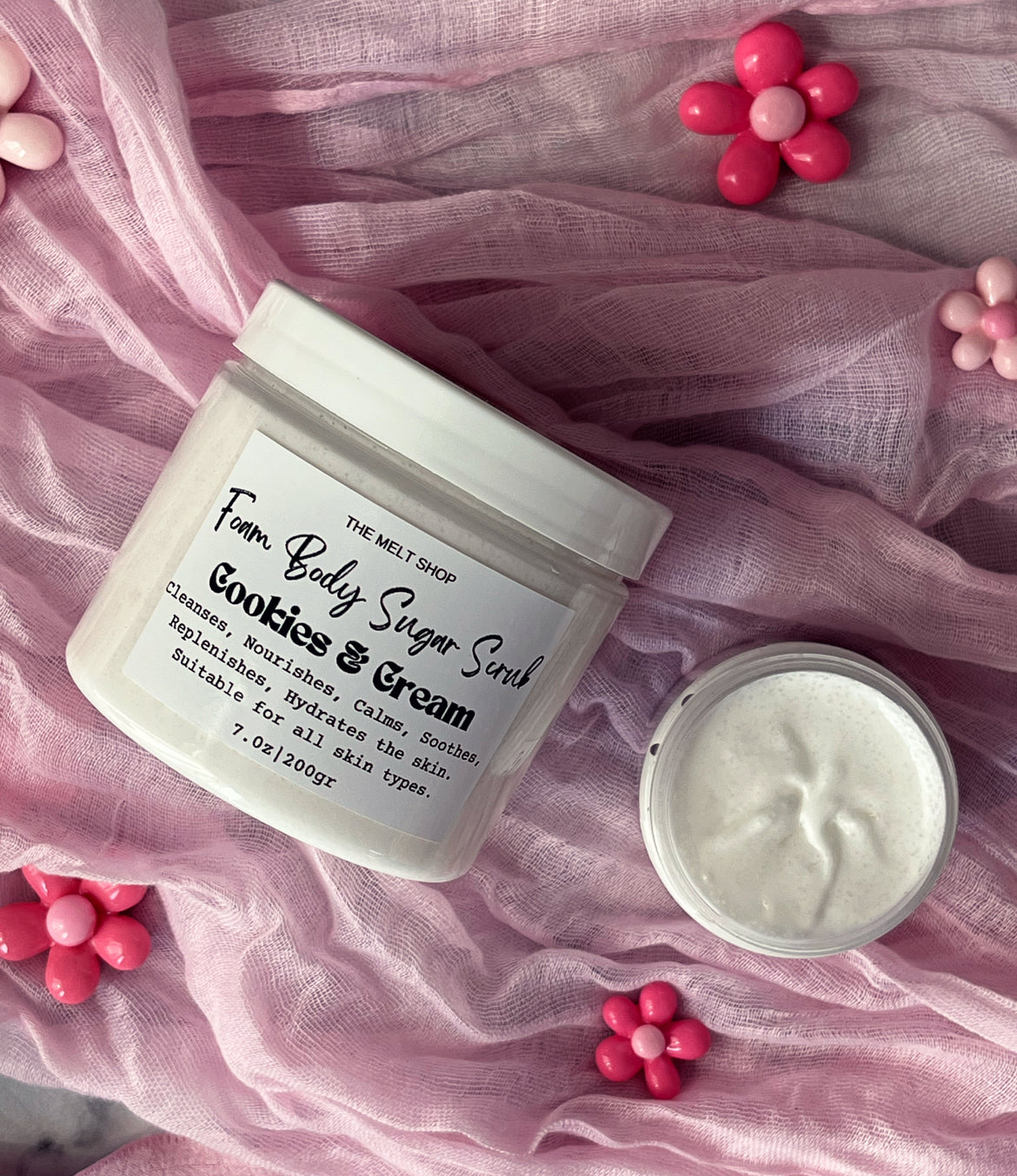 Foam Body Sugar Scrub|Choose Your Scent