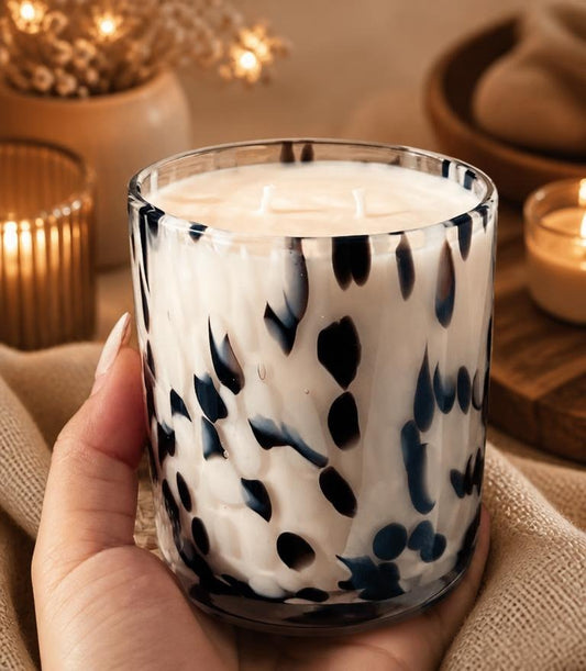 Leopardé Black & White Luxury  Candle | 250gr